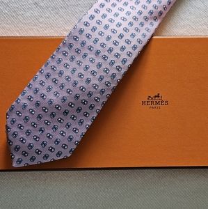 Hermes Boucle H Silk Tie